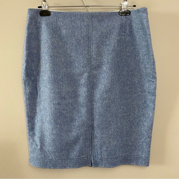 NWT Banana Republic Wool Flannel Pencil Skirt - Picture 2 of 16